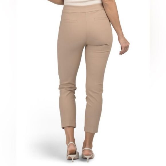 Rachel Zoe 14-16 Camel Pull On Skinny Fit Ankle Pants - Picture 2 of 4